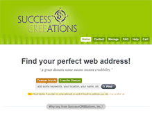 Tablet Screenshot of domains.successcreeations.com